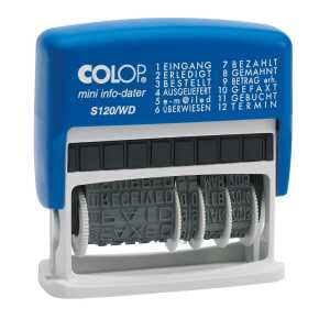 COLOP Wortbandstempel Mini Dater S1 20/WD, mit Datum (62518086)