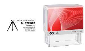 COLOP Textstempel Printer 50, 7-zei lig, mit Gutschein (62518119)