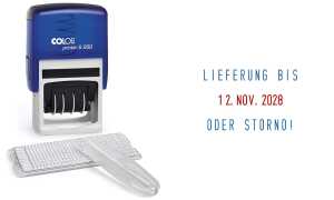 COLOP Datumstempel-Set Printer S260 , blau (62518262)