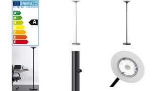 UNiLUX LED-Stehleuchte VARIAGLASS, Farbe: schwarz (64000007)