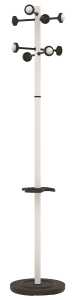 UNiLUX Garderobenständer ACCUEIL Höhe: 1.750 mm weiß (64000185)