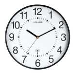 Unilux WAVE Wanduhr mit Funksteuerung schwarz, D: 30 cm,