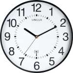 Unilux MAXI WAVE Wanduhr mit Funksteuerung schwarz, D:...