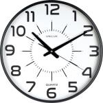 UNILUX Wanduhr Maxi Pop 37,5cm Kunststoff schwarz