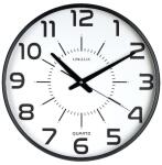 UNILUX Wanduhr Maxi Pop 37,5cm Kunststoff schwarz