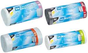 STARPAK Müllbeutel - 18 L, LDPE, weiß, 30 Stück