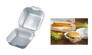 PAPSTAR Burgerbox eckig, EPS, Maße: 120 x 120 x 75 mm (6412141)