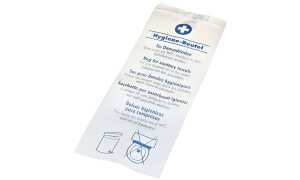 PAPSTAR Papier-Hygienebeutel, bedru ckt, weiß (6412379)