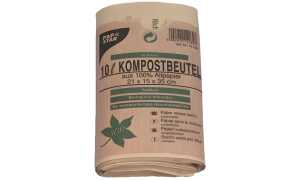 PAPSTAR Kompostbeutel, 10 Liter, br aun, 10er (6414184)