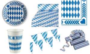 PAPSTAR Wimpelkette Bayrisch Blau , aus Folie (6418747)