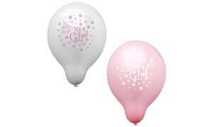 PAPSTAR Luftballons Its a Girl, rosa/weiß sortiert (6419344)