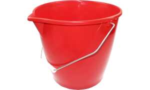 Peggy Perfect Eimer mit Stahlbügel, 12 Liter, rot (6422096)
