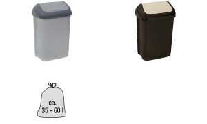 keeeper Abfalleimer swantje, 25 L iter, silber / anthrazit (6440070)