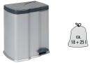 keeeper Abfalltreteimer gunnar, s ilber/anthrazit (6440071)
