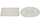 keeeper Spülbeckenmatte, eckig, (B) 315 x (T)265 mm, weiß (6440255)