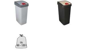 keeeper Abfalleimer magne, 45 Lit er, silber / grau (6440356)