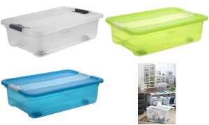 keeeper Aufbewahrungsbox konrad, mit Rollen, 28 Liter (6440379)