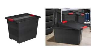 keeeper Aufbewahrungsbox eckhart, 33 Liter, graphite/rot (6440463)