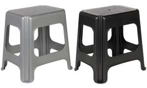 keeeper Maxi-Hocker max, aus PP, silber (6440639)