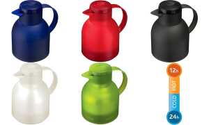 emsa Isolierkanne SAMBA, 1,0 Liter, transluzent-weiß (6460161)