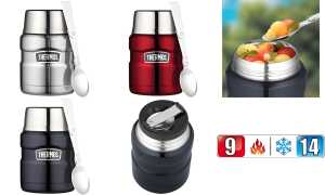 THERMOS Speisegefäß STAINLESS KING, 0,47 Liter, rot (6463089)