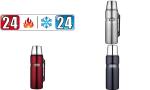 THERMOS Isolierflasche STAINLESS KI NG, 1,2 Liter, rot...