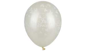 PAPSTAR Luftballons Just Married, elfenbein metallic (6481947)
