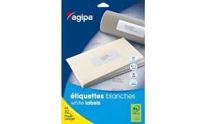 agipa Universal-Etiketten - Kleinpa ckung, 50 x 20 mm, weiß (66000071)