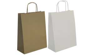 agipa Papiertragetasche - aus Kraft papier, mittel, braun (66000281)