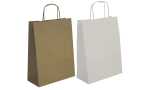 agipa Papiertragetasche - aus Kraft papier, mittel, braun...