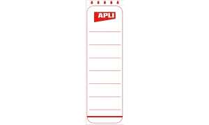 agipa Ordnerrücken-Etiketten, kurz/ breit, weiß (66000322)