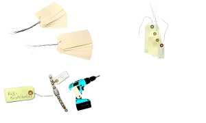 agipa Gepäckanhänger, 100 x 51 mm, neutral, mit Draht (66000331)