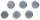 FRANKEN Chrom-Haftmagnet, Haftkraft : 2.000 g, Durchm. 10 mm
