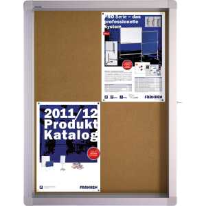 FRANKEN Schaukasten ECO für 4x DIN A4, Kork-Oberfläche (70010244)