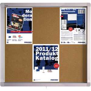 FRANKEN Schaukasten ECO für 6x DIN A4, Kork-Oberfläche (70010245)