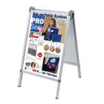 FRANKEN Kundenstopper Outdoor Pro - A1, silber