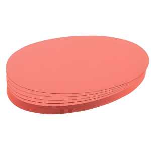 Franken Moderationskarte - Oval, 190 x 110 mm, rot, 500 Stück