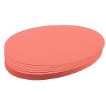 Franken Moderationskarte - Oval, 190 x 110 mm, rot, 500...