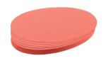 Franken Moderationskarte - Oval, 190 x 110 mm, rot, 500...