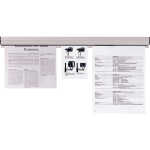 FRANKEN Papierklemmschiene, selbstk lebend, Länge: 1.500 mm (70011132)