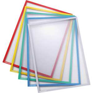 FRANKEN Magnet-Tasche / Dokumentenh alter, DIN A4, sortiert (70011233)