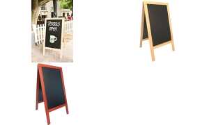 Securit Kundenstopper DELUXE, mit K reideoberfläche, buche (70020010)