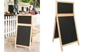 Securit Kundenstopper DELUXE Top Bo ard, buche (70020013)