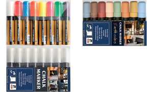 Securit Kreidemarker ORIGINAL LARGE , 8er Etui, weiß (70020124)