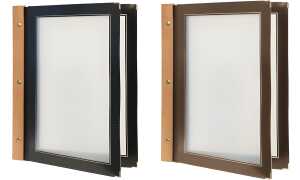 Securit Speisekarten-Mappe WOOD, DI N A4, braun (70020162)