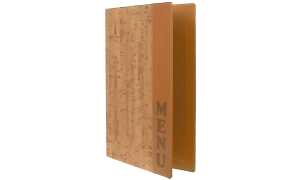 Securit Speisekarten-Mappe DESIGN C ORK, DIN A4, beige (70020172)