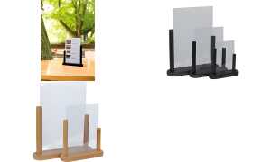 Securit Tischaufsteller TABLE, Acry l, DIN A4, teak (70020196)