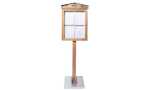 Securit LED-Schaukasten RUSTIC, 4 x DIN A4, mahagoni...