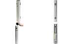 Securit Wandascher, aus Edelstahl, silber (70020295)