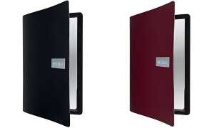 Securit Speisekarten-Mappe ROYAL, D IN A4, aus Leder, rot (70020311)
